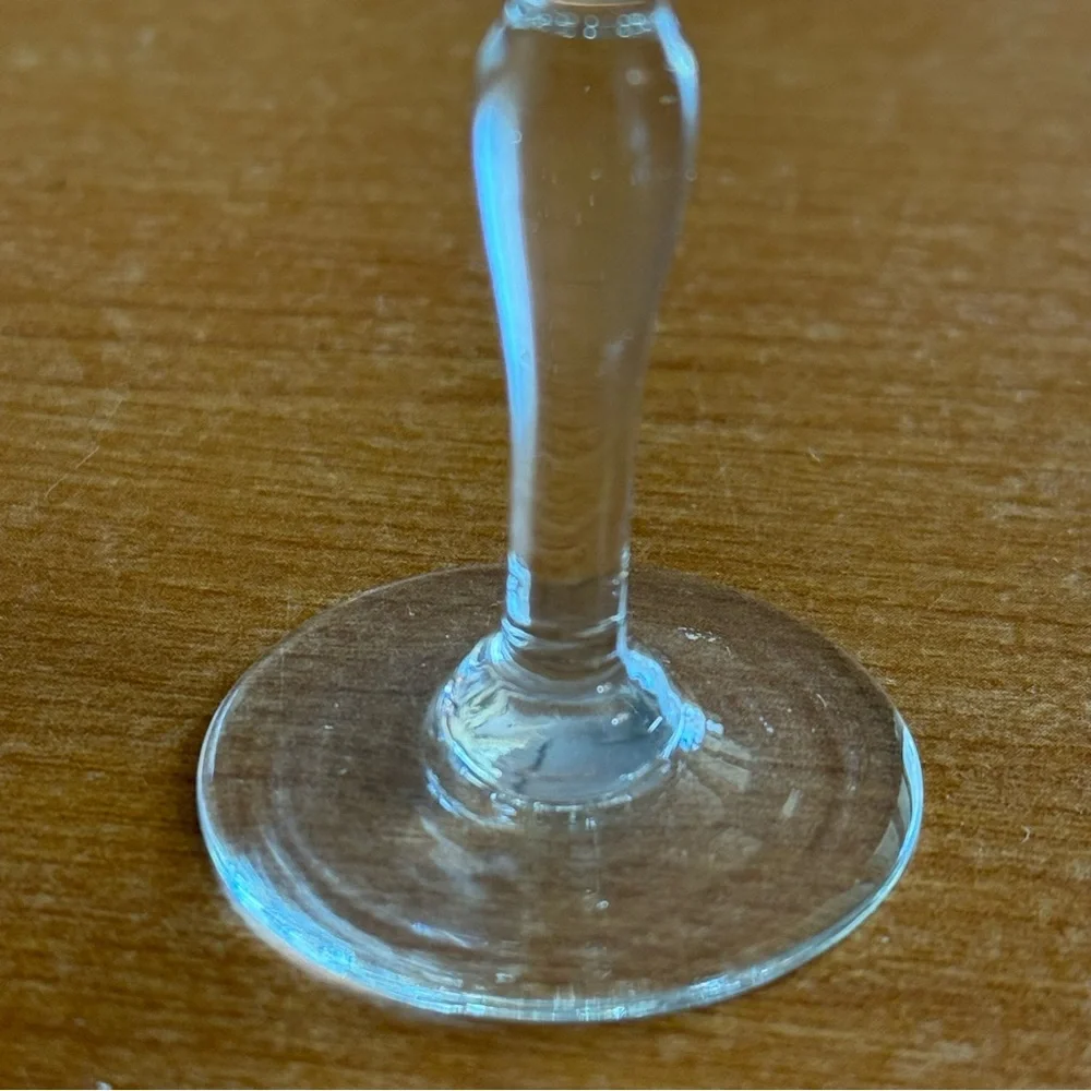 Vintage 0.7 ounce etched‎ Crystal shot glass